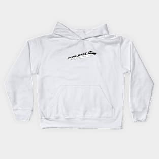 Black Monorail Line II Kids Hoodie